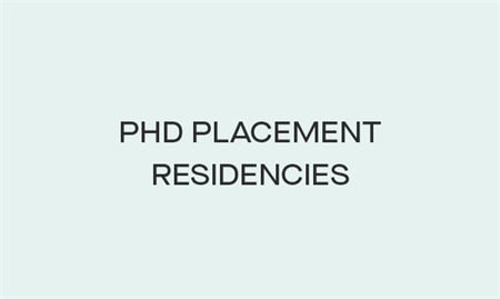 Phd Placement Residencies